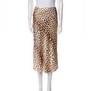 Generation love Leopard Print Midi Skirt